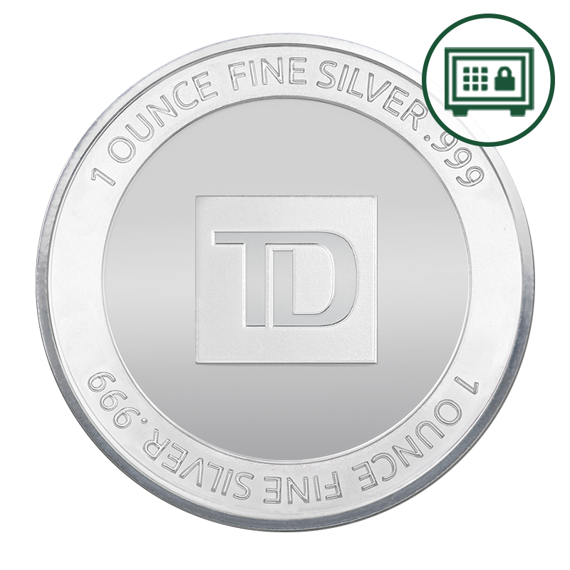 Image for 1 oz. TD Silver Round - Secure Storage from TD Precious Metals